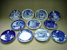 11 x  Bavaria - Schuhmann - Arzberg -  Weihnachtsteller - Cobaltblau - 1A