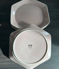 6 x Ikea FORMIDABLE Kuchenteller Rosa Dessertteller Hexagon