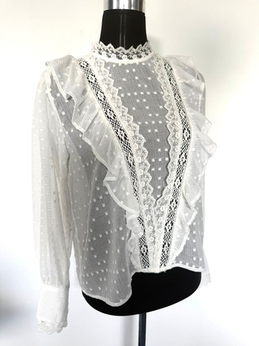Only spitzenbluse weiß boho - weiß,