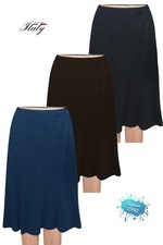 Rock Frau Midi- Versenkt Aus Warm Jersey Winter Made IN Italy Emmegi