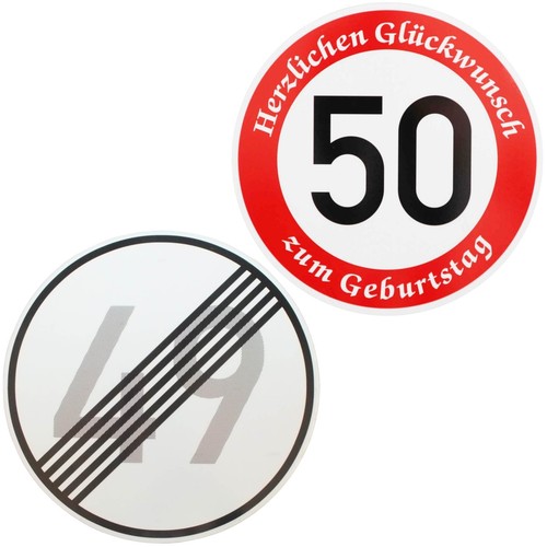 Original verkehrsschild - original, 2x