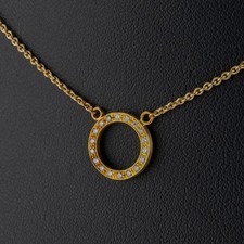 Brilliant necklace 0.18 ct in