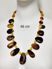 Bernstein Halkette 66 cm. Jeder Stein Handgeschliffen komplett Handarbeit