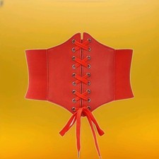 Damen  Taillengürtel Korsettgürtel💖Neu Hüftgürtel Stretchgürtel Corsage Rot❤️