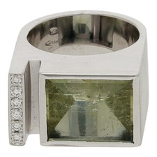 Unikat mit grünem Beryll 12,5