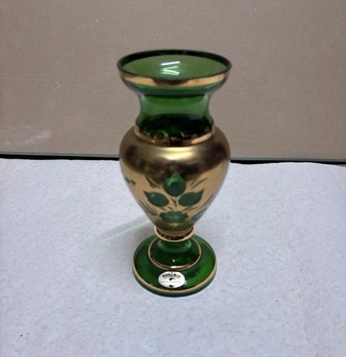 Bohemia glas prunk vase - bohemia,