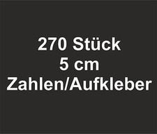 Aufkleber Zahlen Verkaufszahlen Klebeziffern w700-50 mm ca. 190 Zeichen - 48 F.