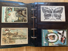 Postkartenalbum mit 100 alten Ansichtskarten Postkarten Militär Militaria