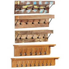 Wandgarderobe Massivholz