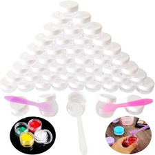 100pcs*3ml klar leer Dose Behälter Tiegel Schraubdose Döschen Cremedose Kosmetik