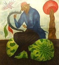 Arik Brauer: Radierung