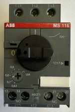 ABB Motorschutzschalter / Leistungsschutzschalter / 0,63A-1,0A / MS 116