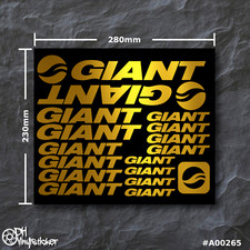 Giant Stickersatz Gold |