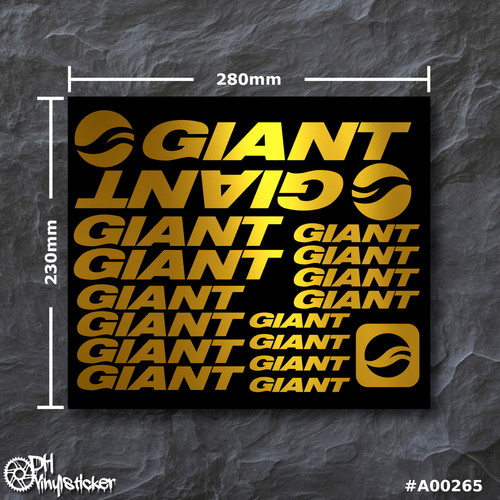 Giant stickersatz gold - giant,