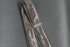 Leder Krawatte/Tie Nappaleder gemustert limitiert ca, 146 cm Lang in Braun