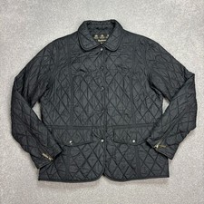 Barbour Jacke Damen Medium Schwarz Gesteppt Jagd Country Feldmantel Damen