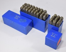 BRINKO 8mm SCHLAGZAHLEN & Schlagbuchstaben ABC Ziffern Stempelset
