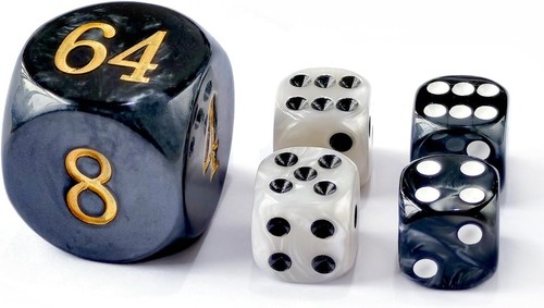 Backgammon-Perlen-Würfel-Set