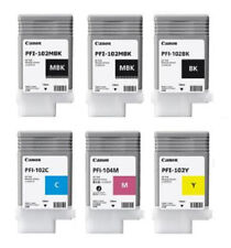 Original Tinte Canon iPF655 iPF750 iPF760 iPF765 / PFI-102 MBK BK C Y PFI-104M
