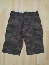 Surplus Raw Vintage 3/4 Cargoshorts, dunkles Camouflage, Gr. M (W34), Top!