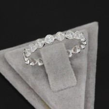 SALE Wert 2260 € Brillant Memory Ring (0,69 carat) in 585 14 Karat Weiß Gold