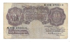 10 Shillings P. 368a Bank of England  (3-) 