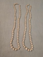 2x Afrikanische Halskette – Handarbeit mit Naturperlen, Tribal Art, Ethno