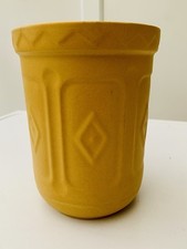 MASON CASH Utensilienhalter ROHR Muster Landhaus Küchenutensilien gelb Keramik