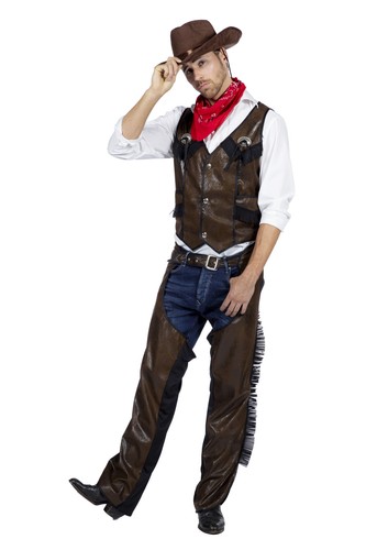 Cowboy weste mit chaps - cowboy-weste,