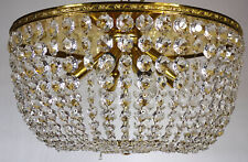 Hochwertige Christoph Palme Messing Bleikristal Deckenlampe, Lüster 8 Flammig