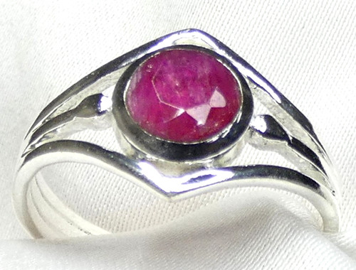 Rubin ring 925 silber - rubin,