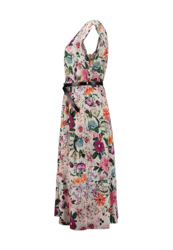 Kleid beige blumen - blumen, zabaione