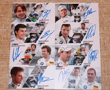 DTM 2014 BMW hand signed official autograph cards, autogrammkarte