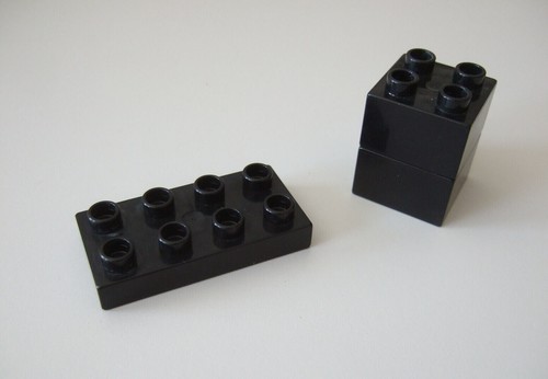 Lego duplo steine - duplo, schwarz
