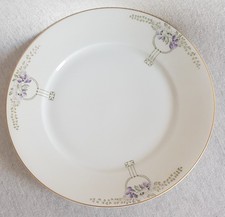 Krautheim & Adelberg, (Ø 24,5 cm) Jugendstil Teller,Handmalerei, um 1915,gemarkt