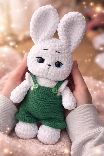 Handgemachter gehäkelter hase - gehäkelter,