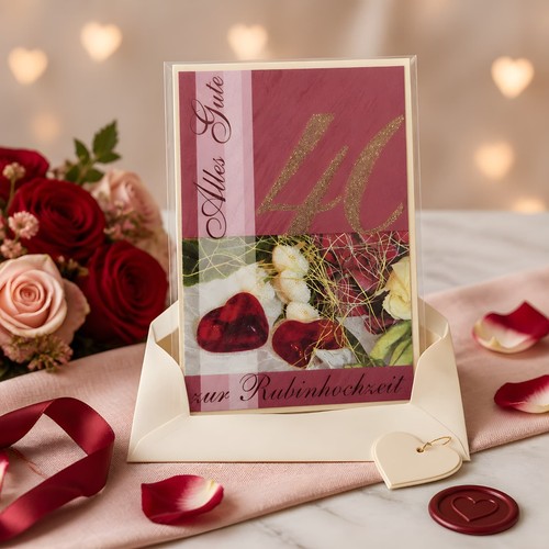 Zur rubinhochzeit jahre - rubinhochzeit,