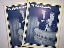 Noten.  Die Oper im Heim. Violine Band I & II.