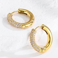 Luxus Damen Ohrringe Creole