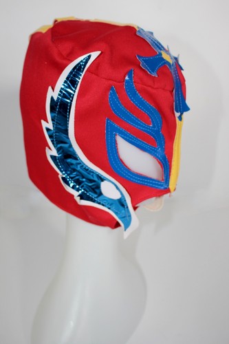 Rot blau gelb - wrestling, maske
