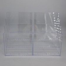 Taymar 4C230 Tisch-Prospektständer, DIN Lang (DL) oder DIN A4 , 4 Etagen, transp