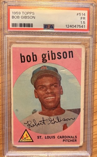 1959 topps bob gibson 514 - -, #514