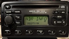Org. FORD 6000 RDS Autoradio CD + Code + Anleitung Geprüft Voll Funktionsfähig