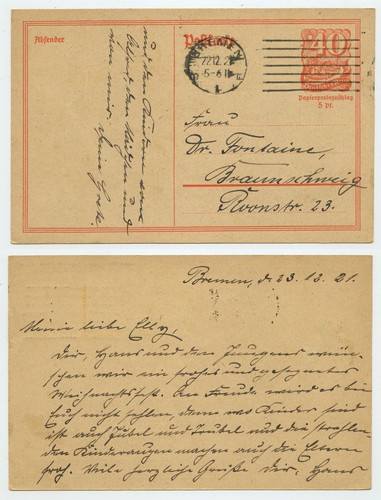 121442 ganzsache 141 - p,