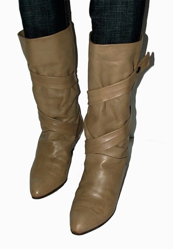 Sexy beige damen leder - damen, stiefel