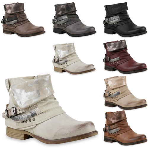 Damen biker boots nieten - boots,