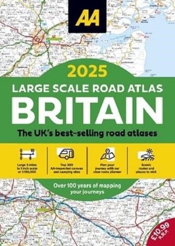 Large scale road atlas - scale,