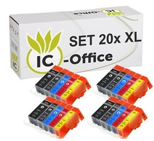 20 TINTENPATRONE +CHIP für CANON PIXMA IP4850 IP4950 IX6550 MG5150 MG5250 MG5350