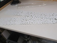 Dekoband Filzband Blumen in Hellblau 172 cm