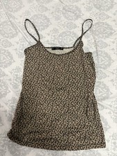 Spagetti Top Leo Print Gr M